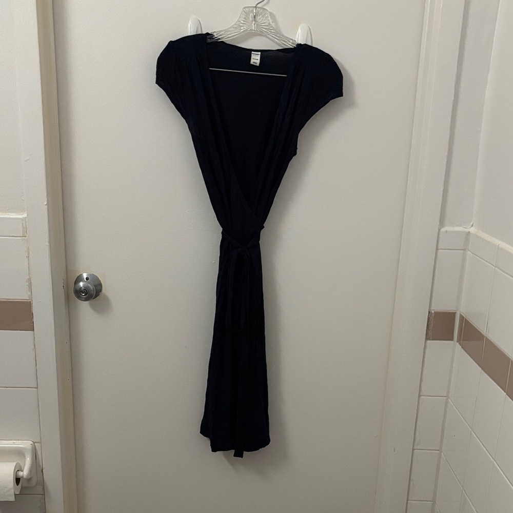 Elegant Black Wrap Dress